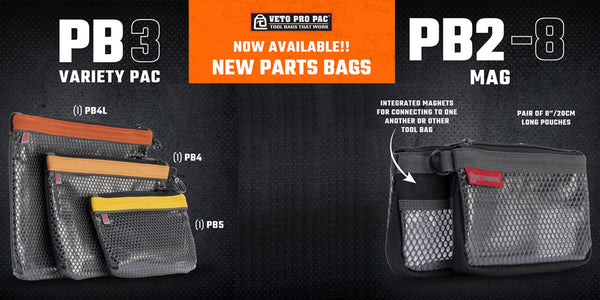 New Parts Bags now Available by Veto Pro Pac!