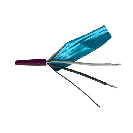 0043280ALR-S-500: 2 Conductor Shielded Plenum Lo-Cap Wire, Raspberry Jacket