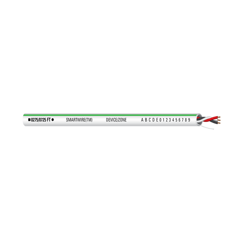 002376-1000: BRT SENSOR, 18/3 Conductor Bare Copper, Non-Shielded Plenum UL Listed, Jacket White with Green Stripe, Motion Sensor 1000' Box