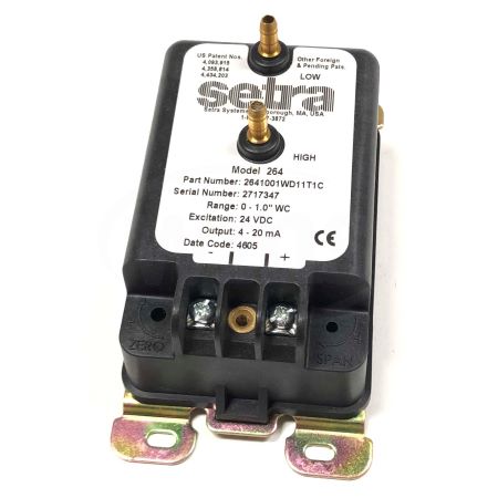 2641001WD11T1C: 0 to 1" WC Unidirectional Pressure Range, 4 to 20 mA Output