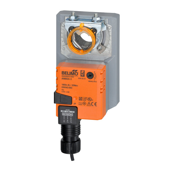 AMB24-3: Damp.Rotary, 180in-lb, On/Off/Float, 24V