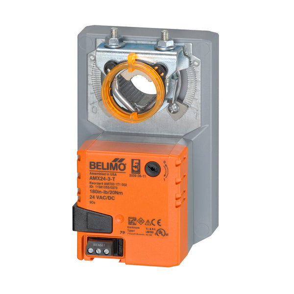 AMX24-3-T: Damper Actuator,180 in-lb,Non-Spring Return,24V,On/Off/Floating Point