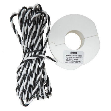 CT-SCCM-0200-U: Toroidal Split-Core CT, 200A Rated, 1" (25mm) 3m lead
