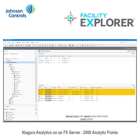 FX-ASL2500-0: Geo. Restricted Product, License enabling 2500 analytic points for Niagara Analytics on an FX Server (Release 14.2 or greater)