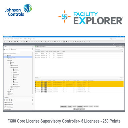 FX-SC8CL005-0: Geo. Restricted Product, FX80 Core License, 5 field devices, 250 points, (Min. Req. SMA - 5 Device)