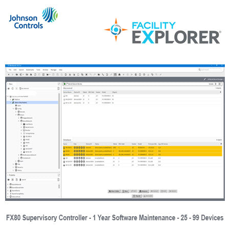 FX-SC8D025M1-6: Geo. Restricted Product, 1-Year Software Maintenance for FX80 with 25-99 field devices
