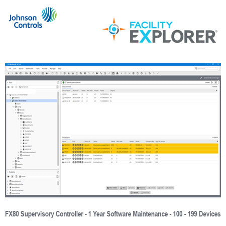FX-SC8D100M1-6: Geo. Restricted Product, 1-Year Software Maintenance for FX80 with 100-199 field devices