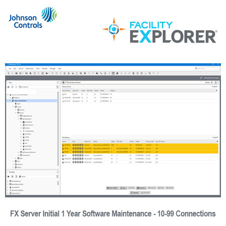 FX-SL010M1-0: Geo. Restricted Product, Initial 1 year of software maintenance for FX Server with 10-99 Niagara connections.