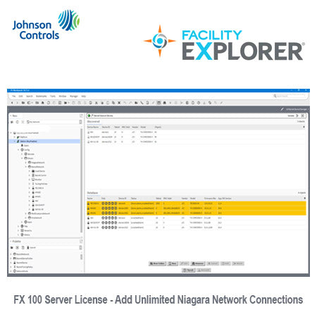 FX-SLUUNL-6: Geo. Restricted Product, Add to unlimited Niagara network connections for an FX 100 Server.