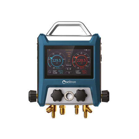 POFD01: 4-way Digital Manifold, (2) Temperature Clamp Probes, Vacuum Probe (with T-Joint & Bent Joint), (4) Flexible Hoses