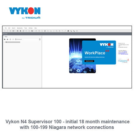 SUP-100-SMA-INIT: N4 Supervisor 100 - Initial 18 month maintenance with 100-199 Niagara network connections.
