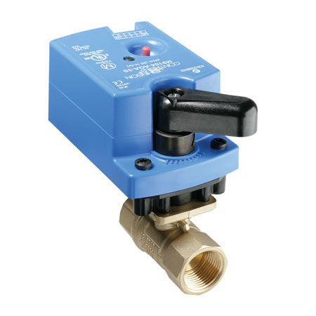 VG1241AG+9A4GGA: 1/2" 2-Way Valve Assembly, Brass Body & Trim, Non-Spring Return