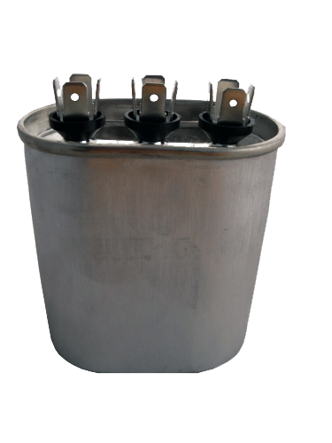 CD40+7.5X440: OVAL DUAL RUN CAPACITOR. Capacitor Voltage 440VAC Style Oval Dimensions 2.8125" x 4.50" x 1.75" Capacitor (MFD) 40+7.5 Tolerance (MFD) + / - 5%