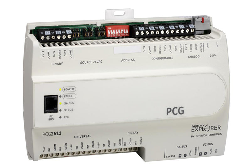 FX-PCG2611-0ET: Geo. Restricted Product, FX-PCG W/ 17 I/O; No Disp; W/ 6 UI; 2 BI; 4 Co; 3 Bo; Extended Operating Temperature Range