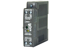 PS5R-VB24: 24vdc Power Supply 15W (.65A) 120-240vac input DIN Rail Mount