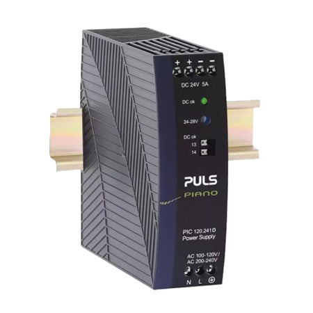 PULS-PIC120-241D: DC Power Supply, DIN rail mount, Screw Terminals, 120W