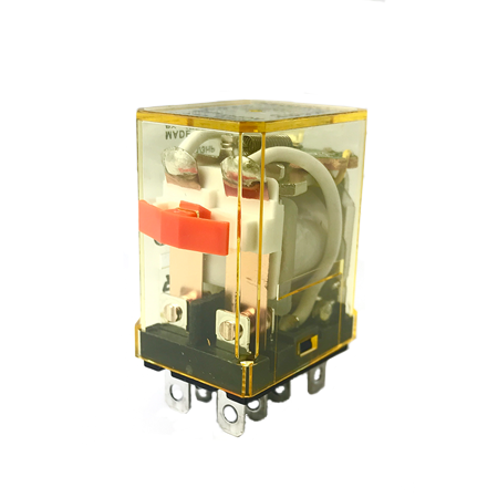 RH2B-ULCAC24V: RH Series DPDT Plug-In General Purpose Relay with Indicator and Check Button - AC24V
