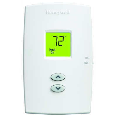 TH1100DV1000: Heat only vertical non programmable thermostat