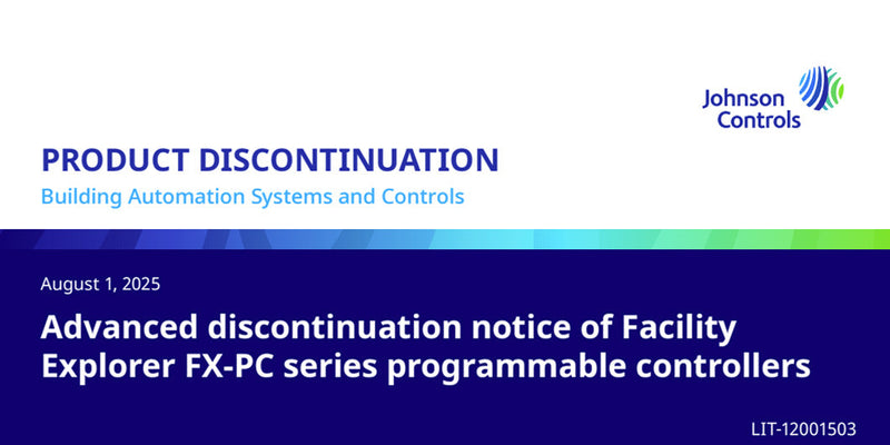 Discontinuation Notice of Facility Explorer FX-PC Series