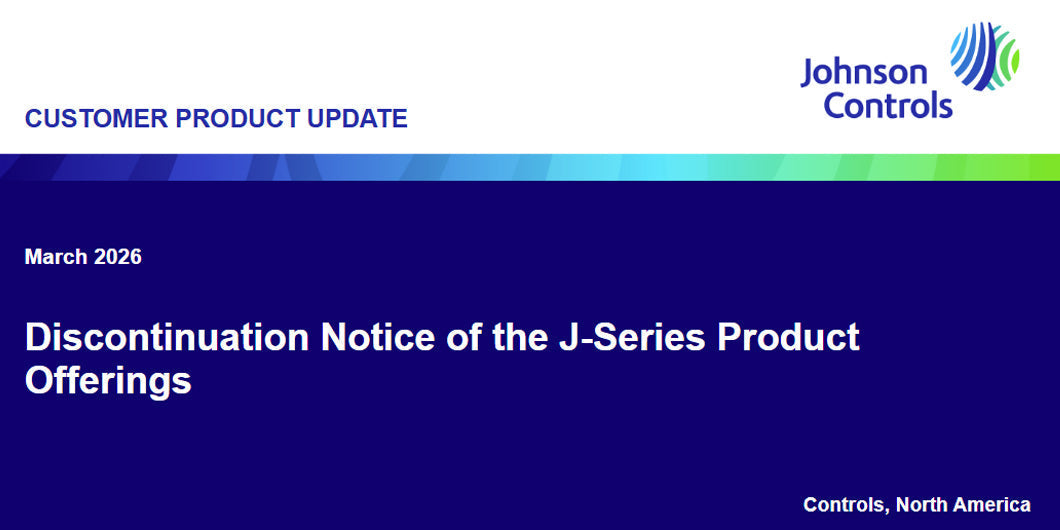 Discontinuation Notice of the J-Series Product Offerings