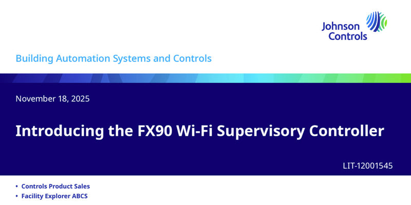 Introducing the FX90 Wi-Fi Supervisory Controller