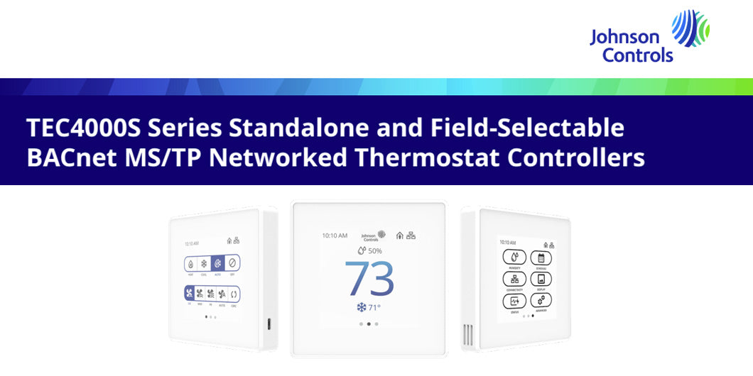 New and improved TEC4000S Series Thermostat Controllers from Johnson C