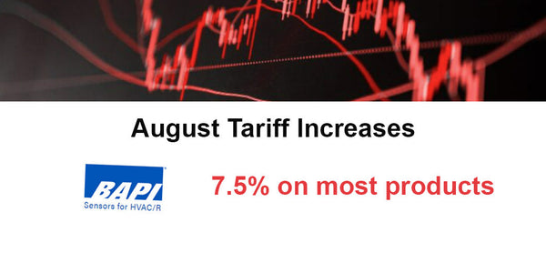 August Tariff Updates