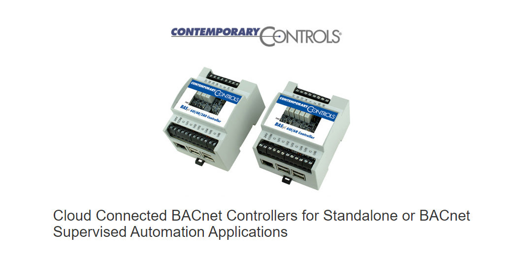 Cloud Connected BACnet Controllers for Standalone or BACnet Supervised