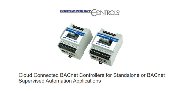 Cloud Connected BACnet Controllers for Standalone or BACnet Supervised Automation Applications