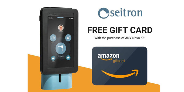 Free Amazon gift card with the purchase of ANY Seitron Novo Combustion Analyzer Kit!