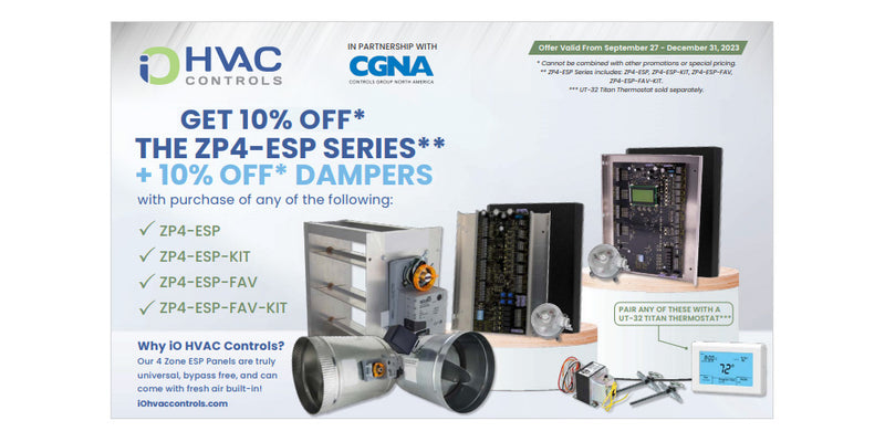 10% Off Promotion from iO HVAC Controls