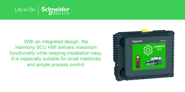 Small Touchscreen HMI with Controller - formerly known as Magelis SCU from Schneider Electric!