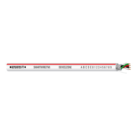 002341-S-1000: 18-04 OAS Shielded Plenum Stranded Red Stripe 1000' Box