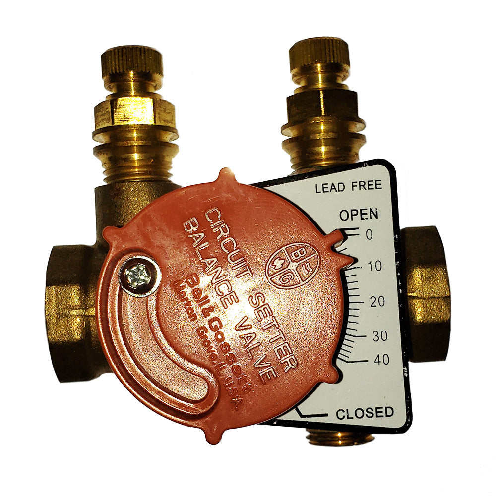 117414LF: 1/2" NPT Circuit Setter and Balancing Valve, 300 PSI, WOG