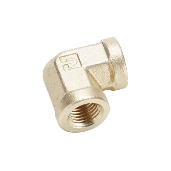 1200P-4-4: 1/4" FPT 90 Deg. Brass Elbow