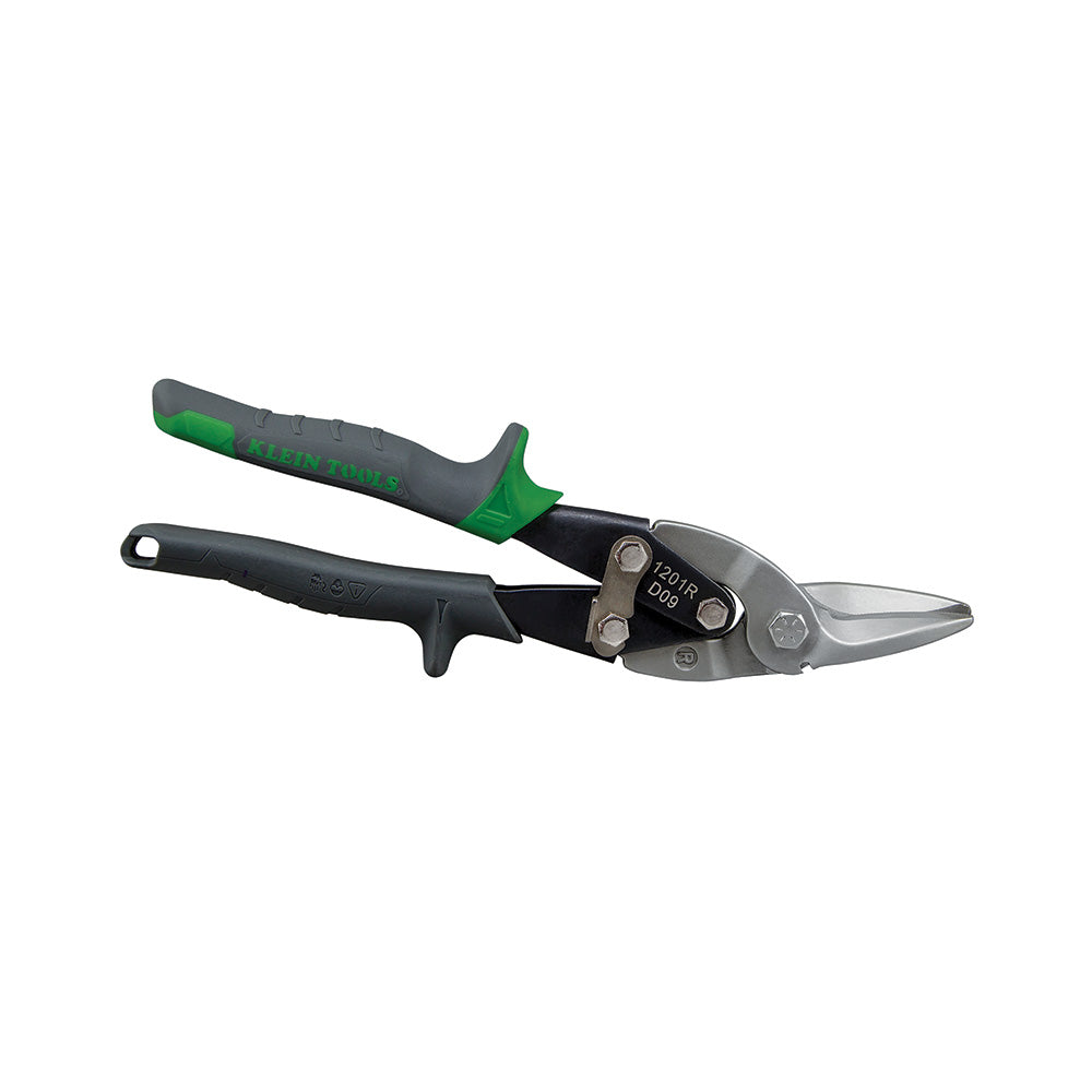 1201R: Aviation snips with wire cutter, Right