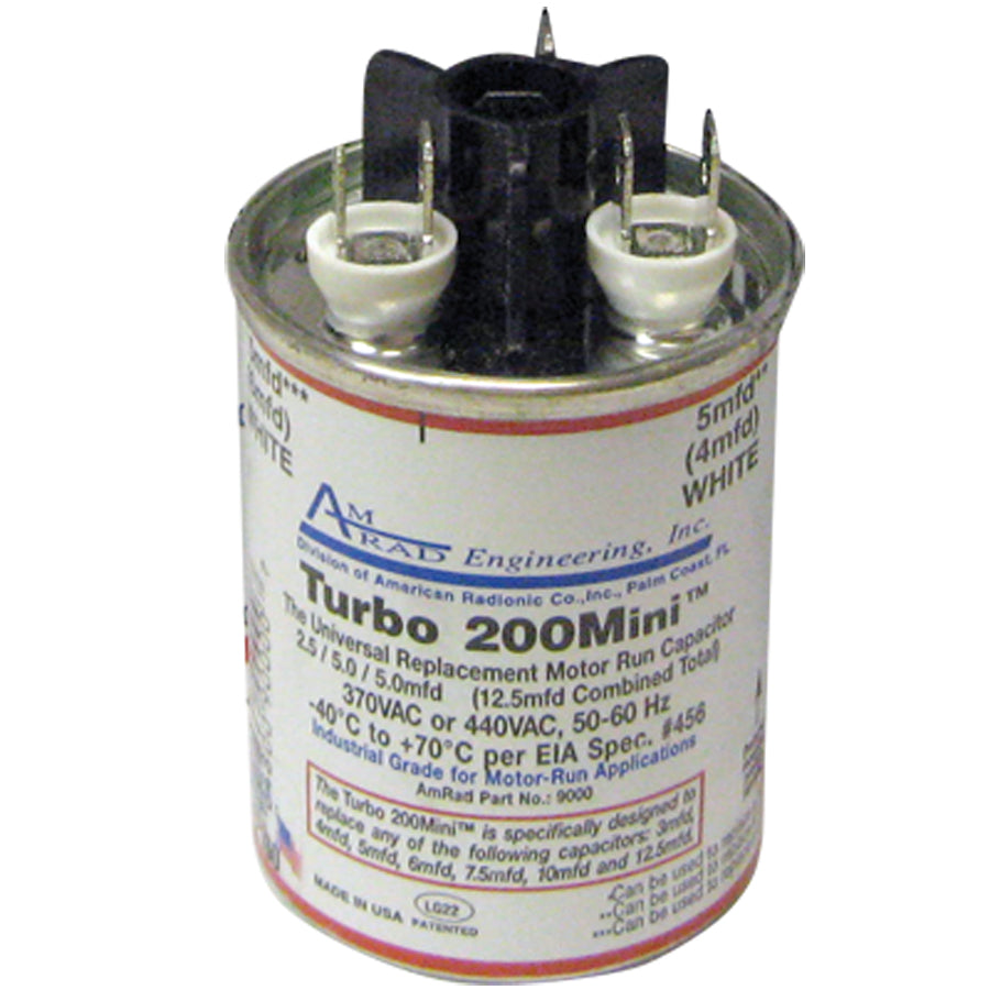 12100: TURBO 200 MINI 2.5/5/5 MFD CAPACITOR