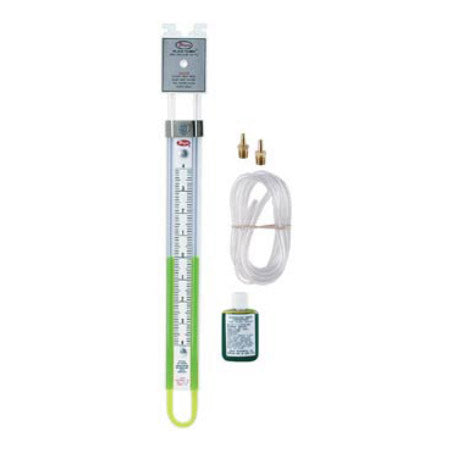 1223-8-D: U-tube manometer, range 4-0-4" w.c.