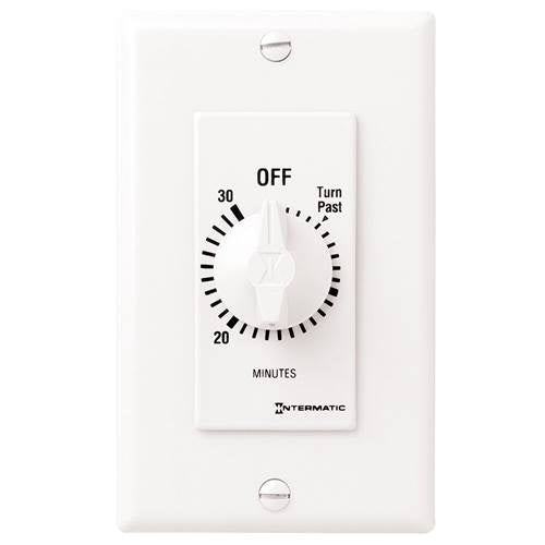 FD30MWC: 30 Minute Spring Wound Countdown Timer, 125-277 V SPST White