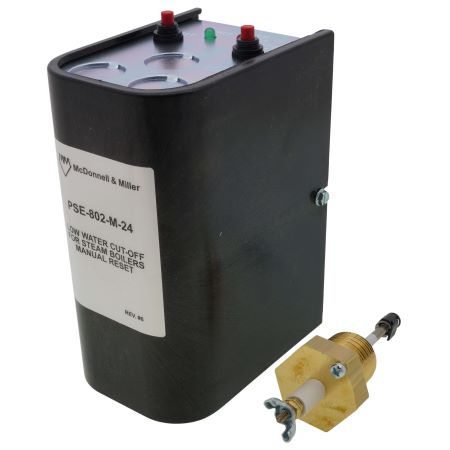 PSE-802-M-24: 24Vac Manual Reset Low Water Cut Off for Steam Boiler