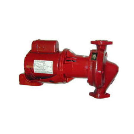 1EF031LF: 3/4HP, 115/230Vac, Single Phase, 1750 RPM, Cast Iron Bronze Fitted Maintenance Free Small Flex Coupled In-Line Centrifugal Pump with 5.75"