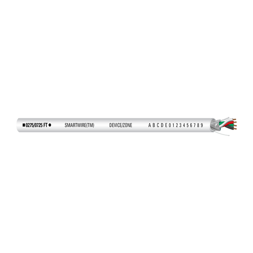 002340-S-500: 18/4 Shielded Plenum Stranded Wht Jkt wire 500' Box