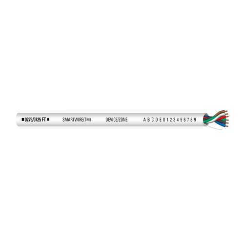 002391-500: 18/6 Non-Shielded Plenum Stranded Wht Jkt wire 500'