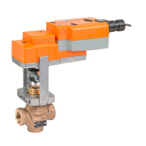 G240S-N+LVKB24-MFT: Globe Valve,1.5",2 Way,28 Cv,w/ Electronic Fail-Safe,24V,MFT