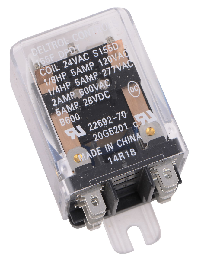 20G52: DPDT 24V 1/8HP BLWR RELAY