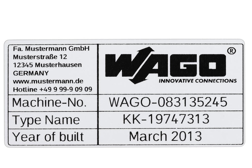 210-804: LABEL POLY 44X99MM