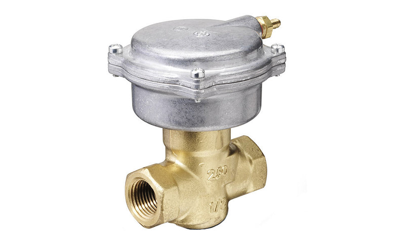 257-02041: Valve,Assembly, 2 Way Normally Open, 1/2", NPT, 4.0 Cv Equal Percentage Flow Forged Brass Body with Brass Trim and 3-8 PSI Spring Range