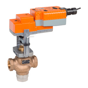 G340B-N+SVKB24-MFT: Globe Valve,1.5",3 Way,28 Cv,w/ Electronic Fail-Safe,24V,MFT