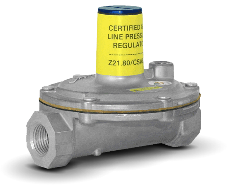 325-5L-1/2: Gas regulator 1/2" 500,000BTUs Total Load 2PSI Input. w/o vent limiter