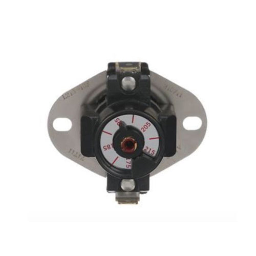 3L05-1: Snap Disc Limit Control, SPST, Flanged Airstream Mount, Open On Rise, Adjustable Set Point, 135F to 175F Range, 40F Diff., Auto. Reset